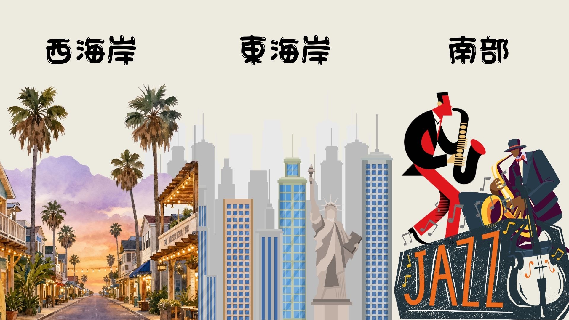Chapter 9：西、東、南部で雰囲気が全然違う！！